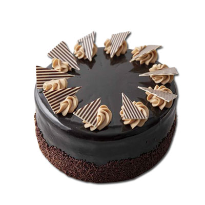 "Round shape Double Chocolate cake - 1kg - Click here to View more details about this Product